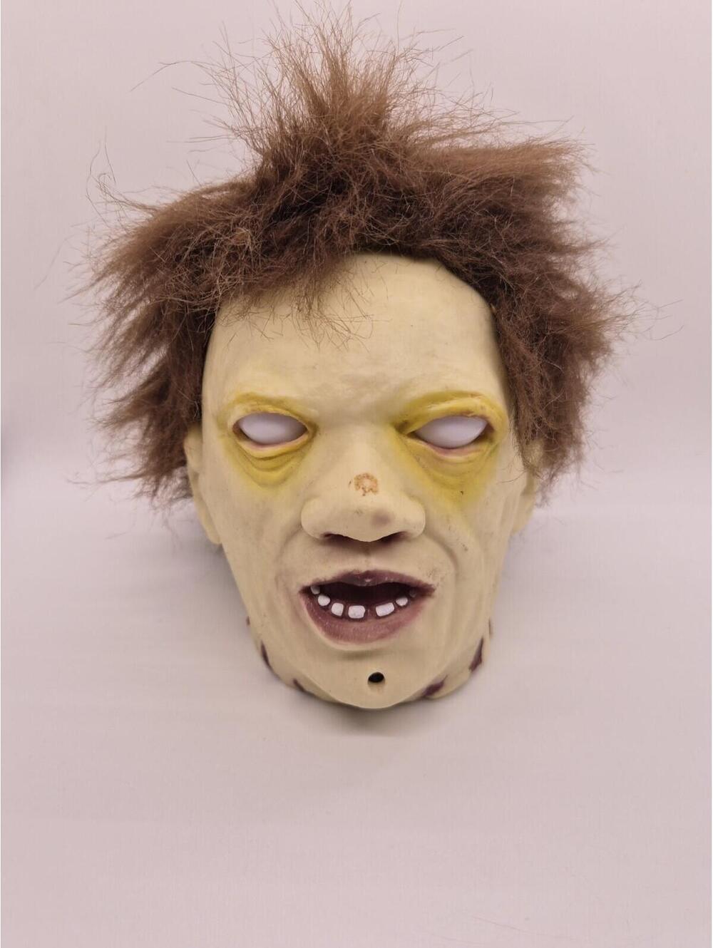 Rare Vintage Gemmy Animated Severed Zombie Head Sold For Repair Acid Damage
